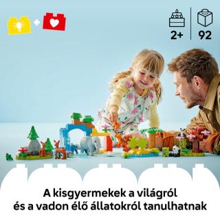 LEGO® DUPLO - 3 az 1-ben állatcsaládok a vadvilágban (10446)  