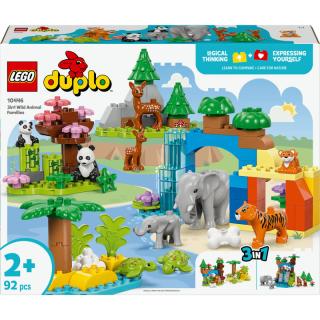 LEGO® DUPLO - 3 az 1-ben állatcsaládok a vadvilágban (10446)  