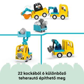 LEGO® DUPLO - 3 az 1-ben építési munkagépek (10475)  
