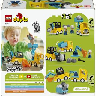 LEGO® DUPLO - 3 az 1-ben építési munkagépek (10475)  