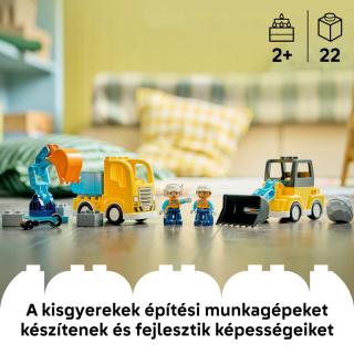 LEGO® DUPLO - 3 az 1-ben építési munkagépek (10475)  