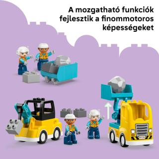 LEGO® DUPLO - 3 az 1-ben építési munkagépek (10475)  