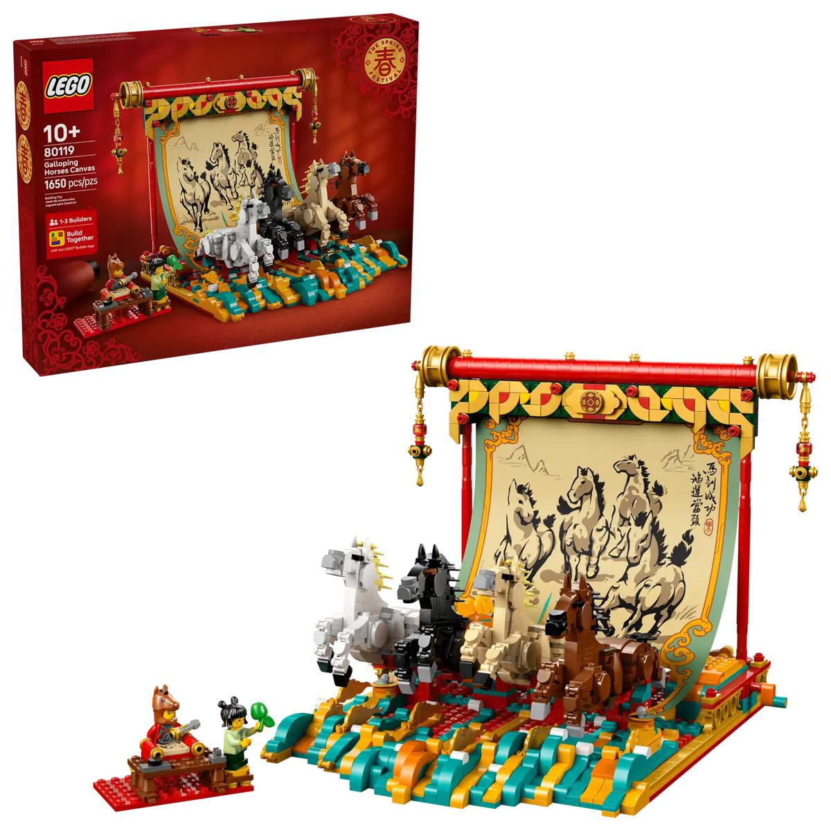 LEGO® Iconic - Vágtázó lovakat ábrázoló festmény (80119)