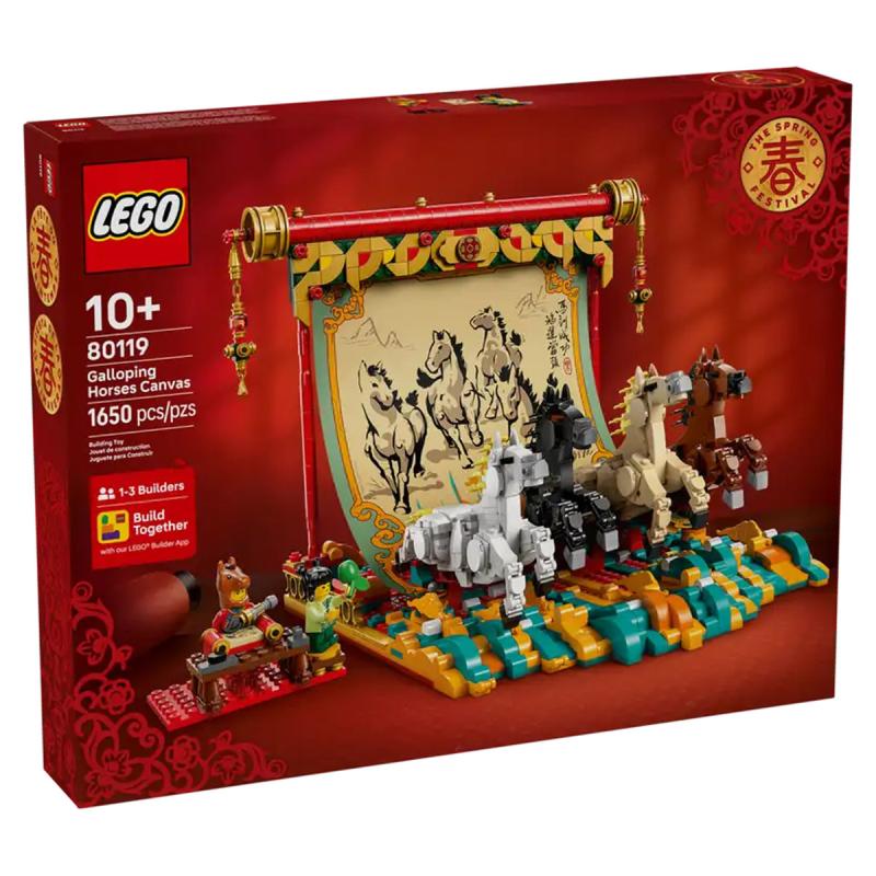 LEGO® Iconic - Vágtázó lovakat ábrázoló festmény (80119)