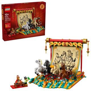 LEGO® Iconic - Vágtázó lovakat ábrázoló festmény (80119)