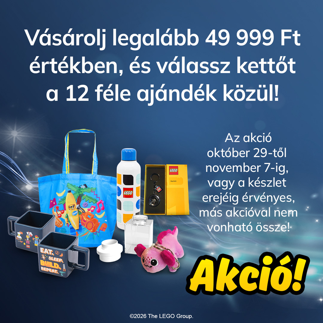 Válassz kettőt a 12 féle LEGO ajándék közül akció!