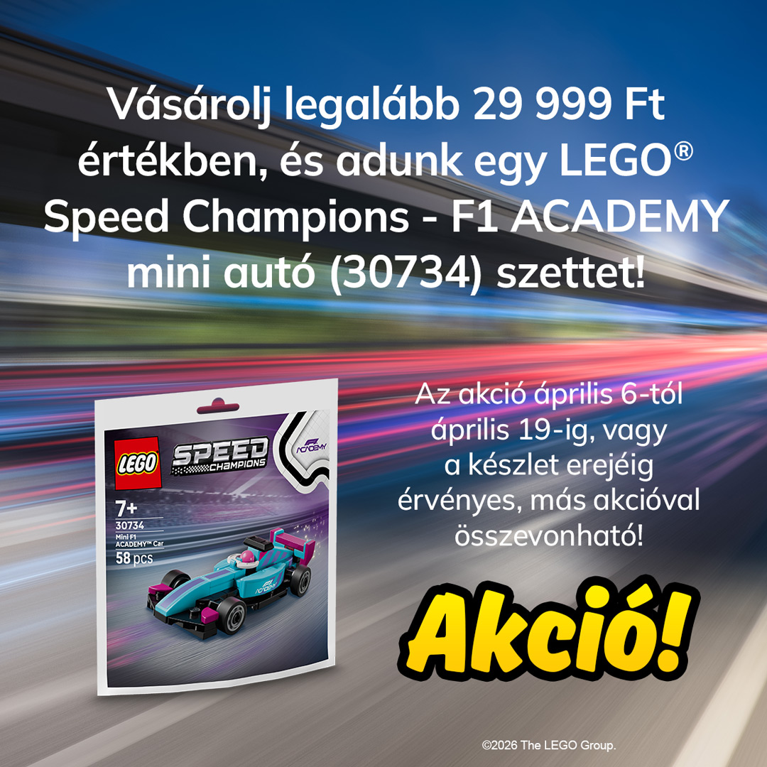 LEGO Speed Champions - F1 ACADEMY mini autó (30734) akció!