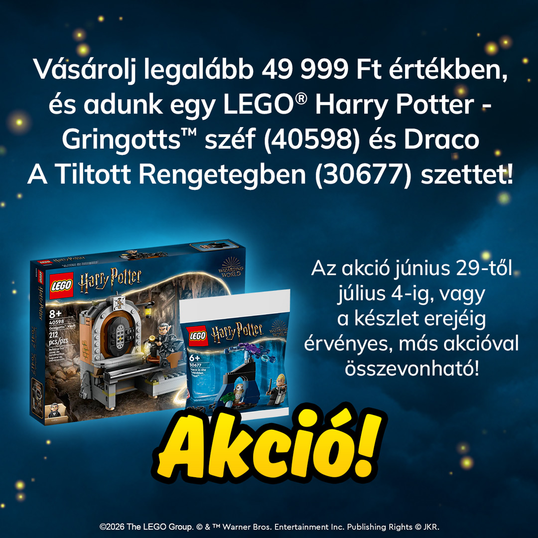 Ajándék 2 db LEGO Harry Potter szett akció!