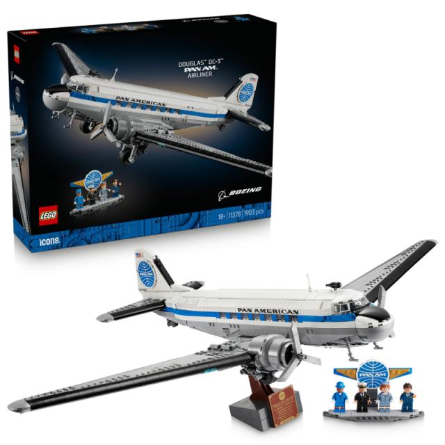 LEGO® Icons - Douglas™ DC-3™ PAN AM® utasszállító repülőgép (11378)
