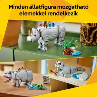 LEGO® Creator - Vadállatok: Fenséges orrszarvú madarakkal (31171)