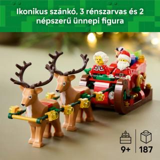 LEGO® Iconic - A Mikulás ünnepi szánkózós kalandjai (40866)