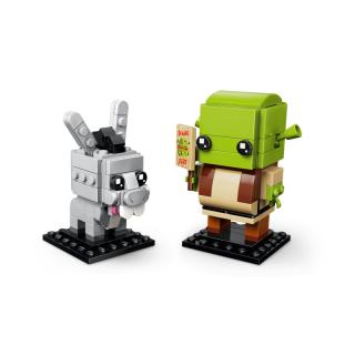 LEGO® Brickheadz - Shrek, Szamár és Mézi figurák (40923)