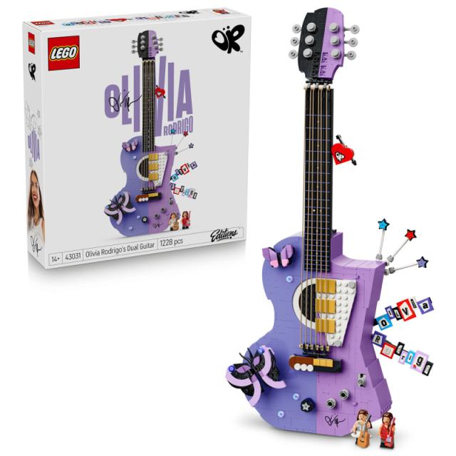 LEGO® Editions - Olivia Rodrigo kettős stílusú gitárja (43031)