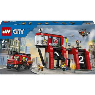 LEGO® City - Tűzoltóállomás és tűzoltóautó (60414) 