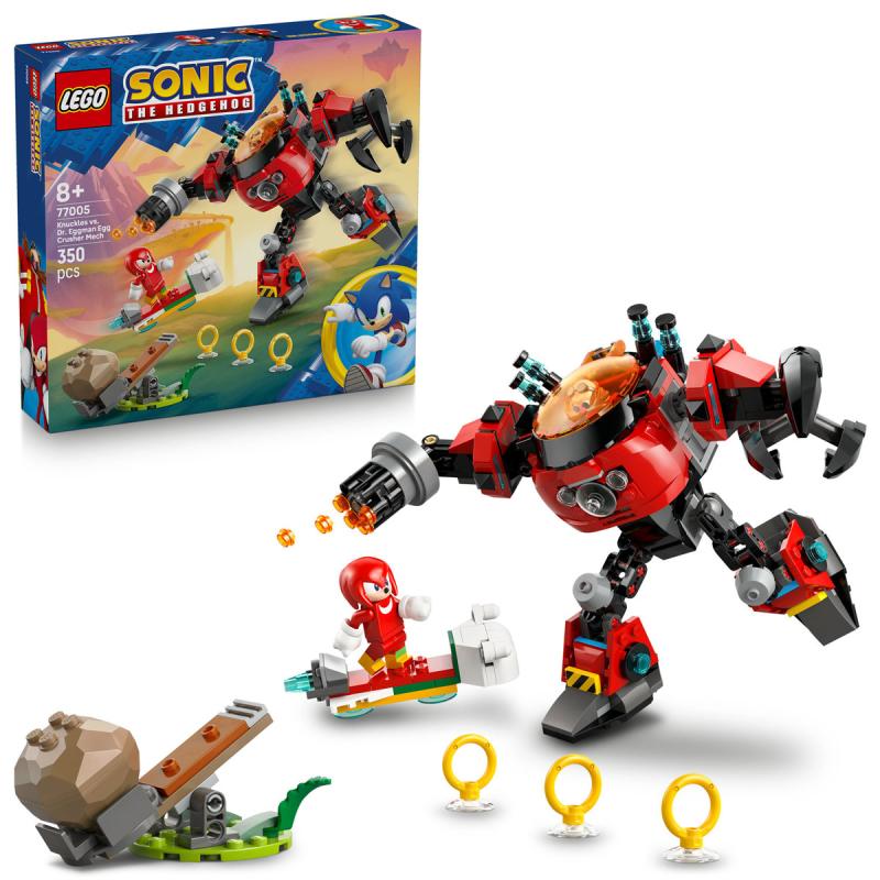LEGO® Sonic the Hedgehog - Knuckles vs. Dr. Eggman Egg Crusher robotja (77005)