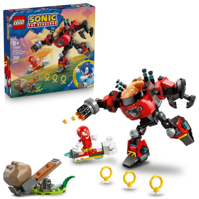 LEGO® Sonic the Hedgehog - Knuckles vs. Dr. Eggman Egg Crusher robotja (77005)