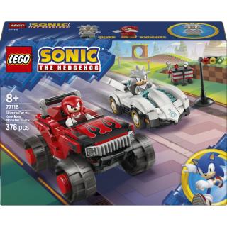 LEGO® Sonic the Hedgehog - Silver autója Knuckles monster truckja ellen (77118)