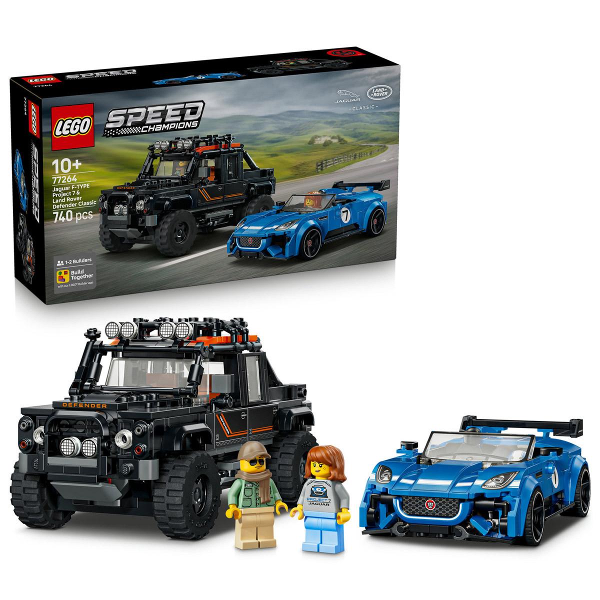 LEGO® Speed Champions - Jaguar Project 7 és Land Rover Defender (77264)