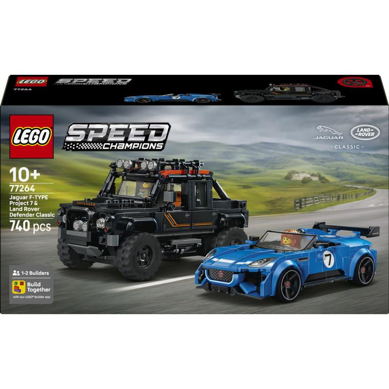 LEGO® Speed Champions - Jaguar Project 7 és Land Rover Defender (77264)
