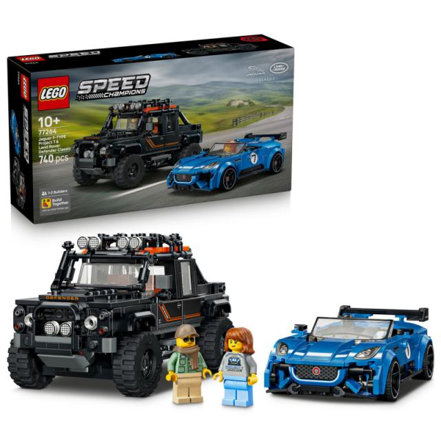 LEGO® Speed Champions - Jaguar Project 7 és Land Rover Defender (77264)