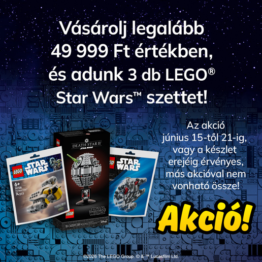 Ajándék 3 db LEGO Star Wars szett akció!