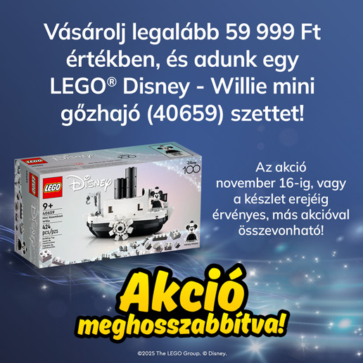 LEGO Disney - Willie mini gőzhajó (40659) akció!