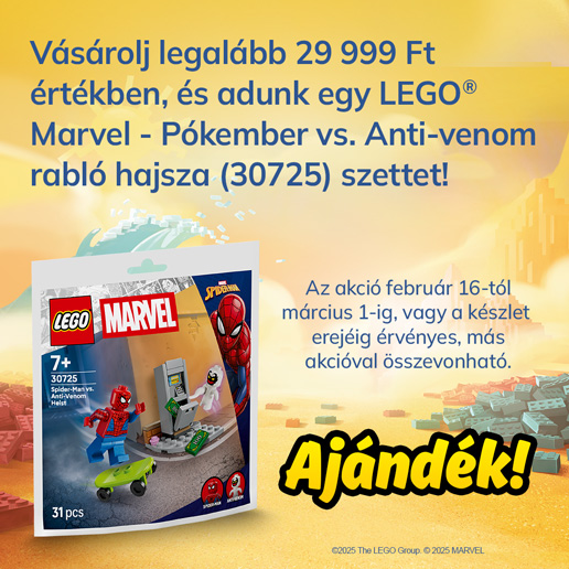 LEGO® Marvel - Pókember vs. Anti-venom rabló hajsza (30725) akció!